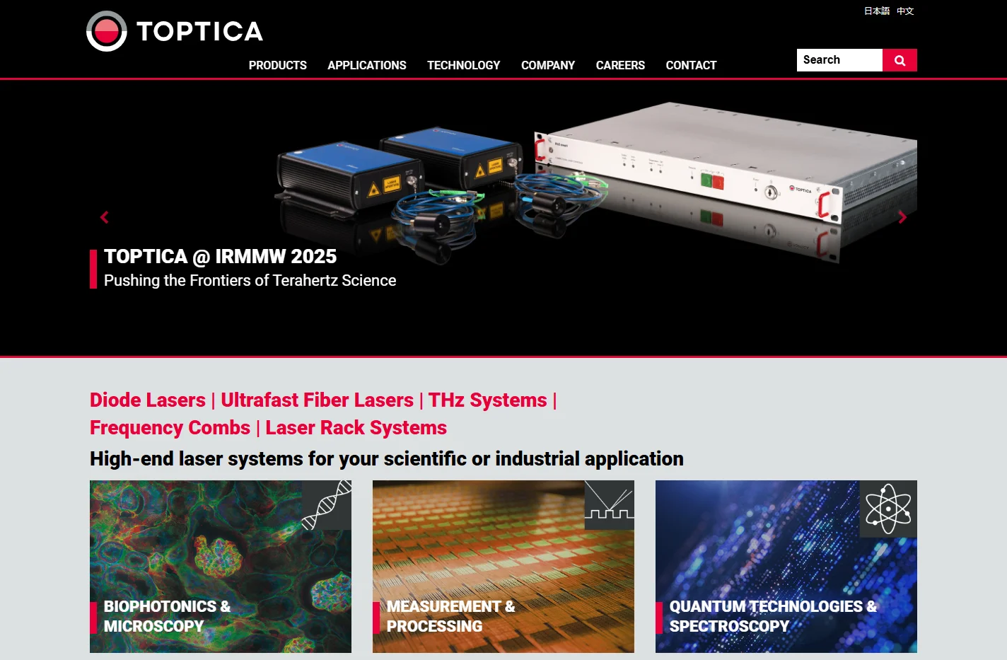 High-end Laser Systems for Scientific and Industry | TOPTICA