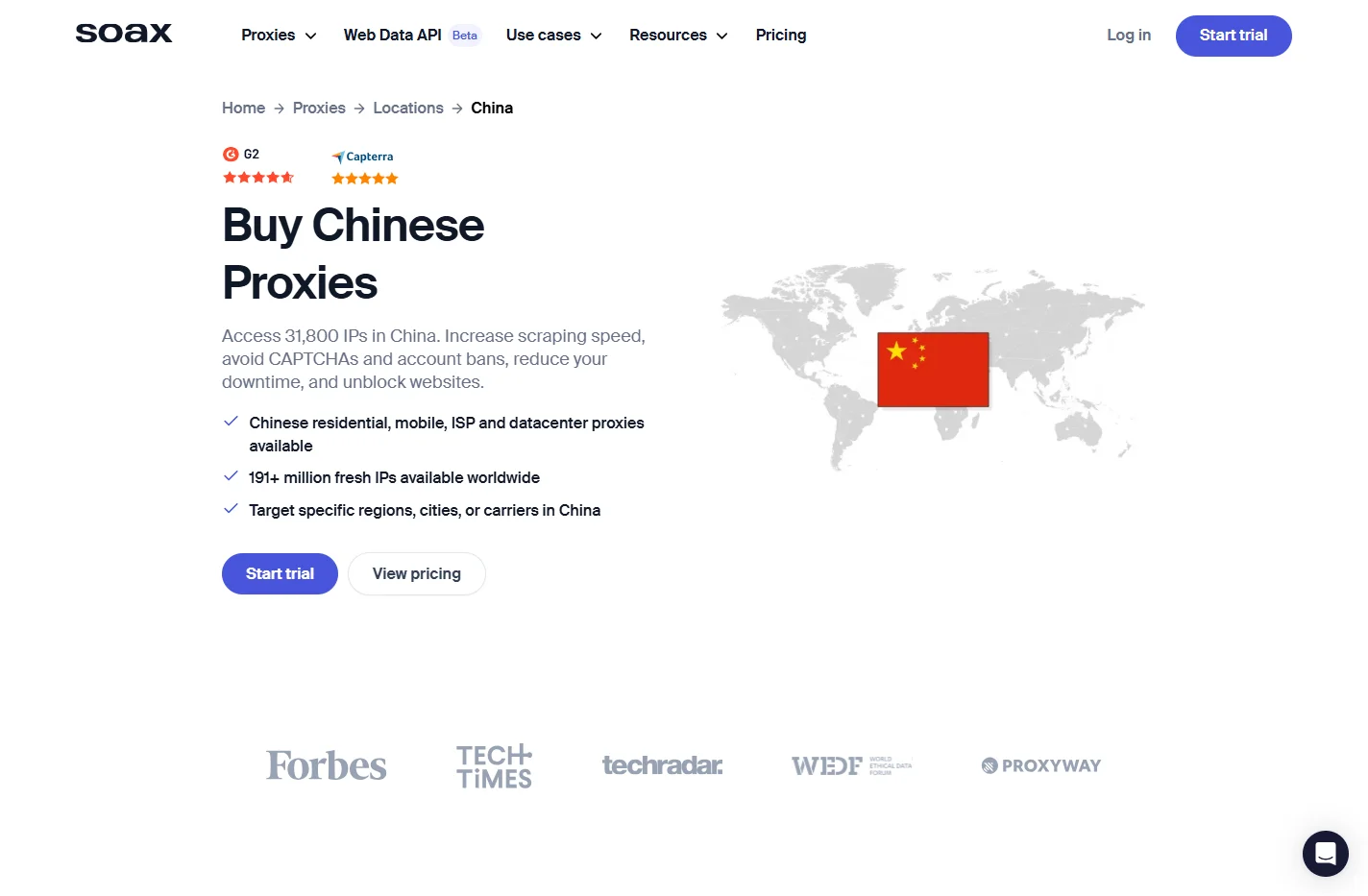 Buy Chinese Proxies - 31,800 IPs available
