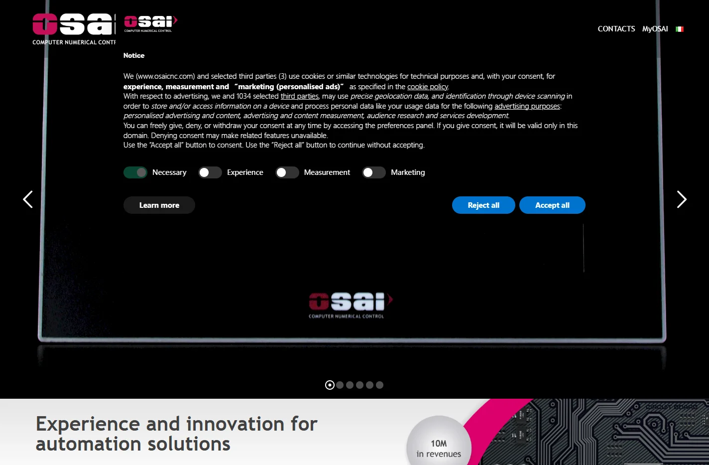 OSAI cnc Numerical control automation solutions