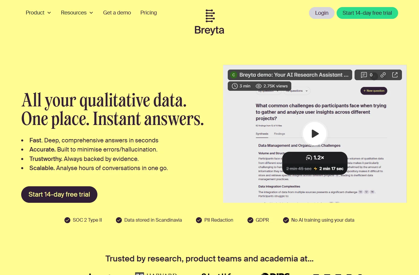 Breyta - Instant answers to all your research questions from