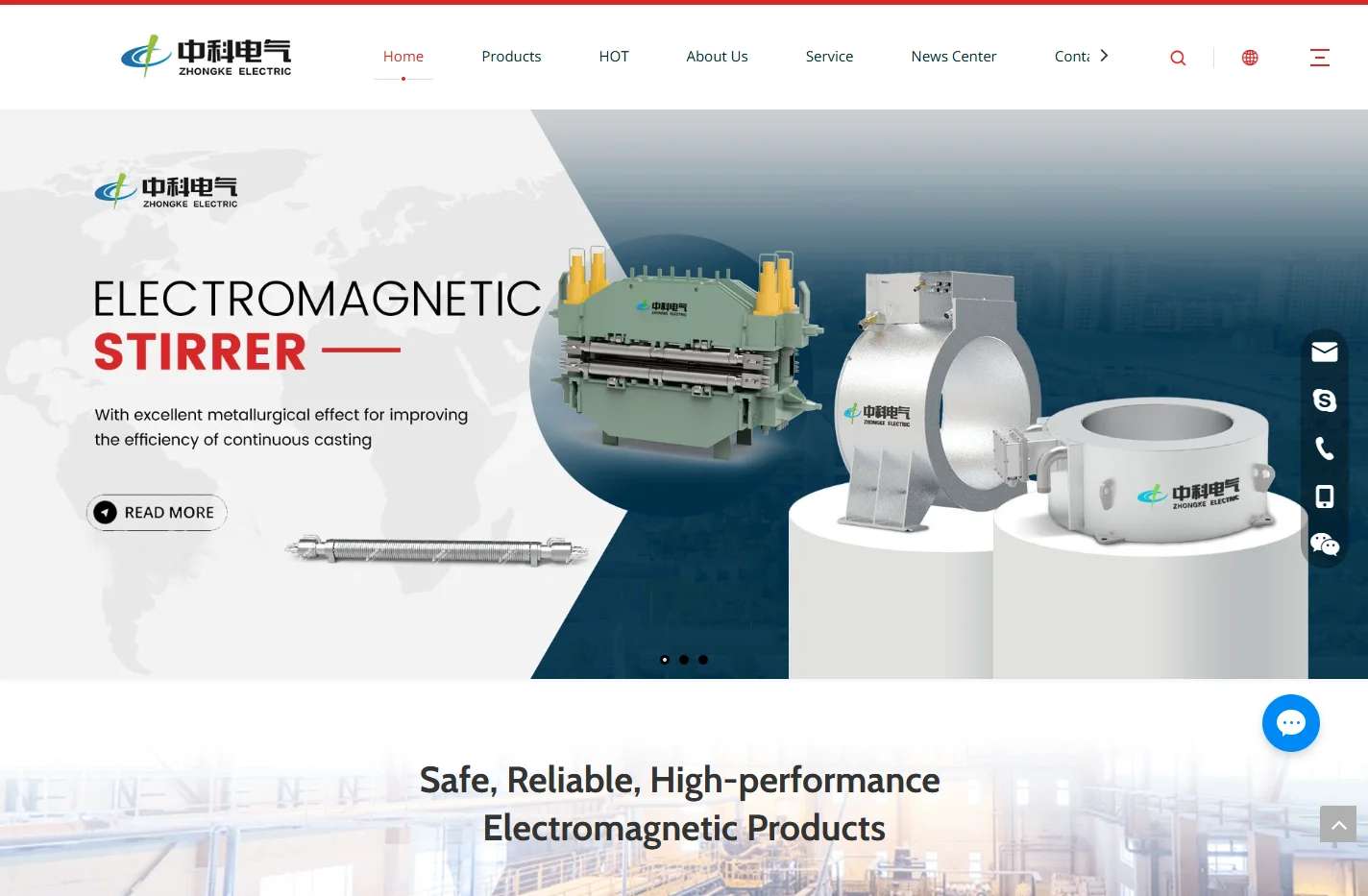 Lifting Magnet, Cable Reel, Electromagnetic Stirrer Manufact