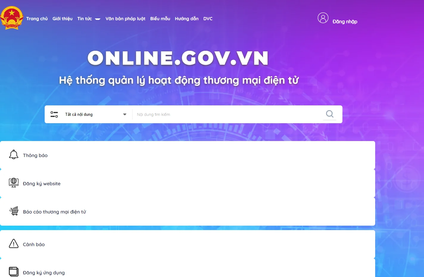 Trang chủ - Hệ thống quản lý hoạt động thương mại điện tử