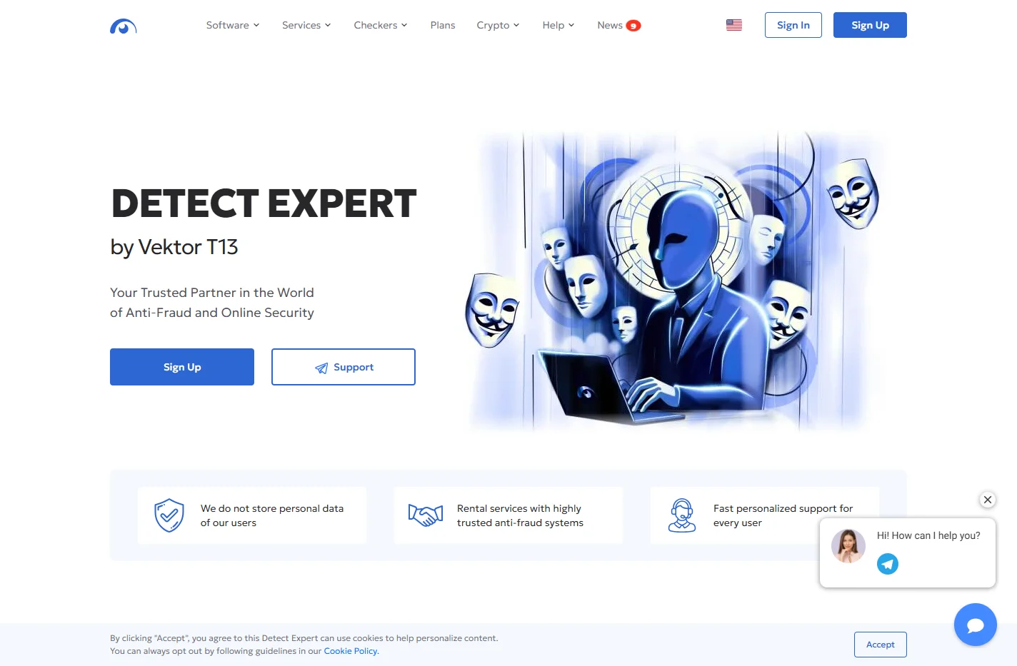 Detect Expert: tools for multi-accounting on the Internet