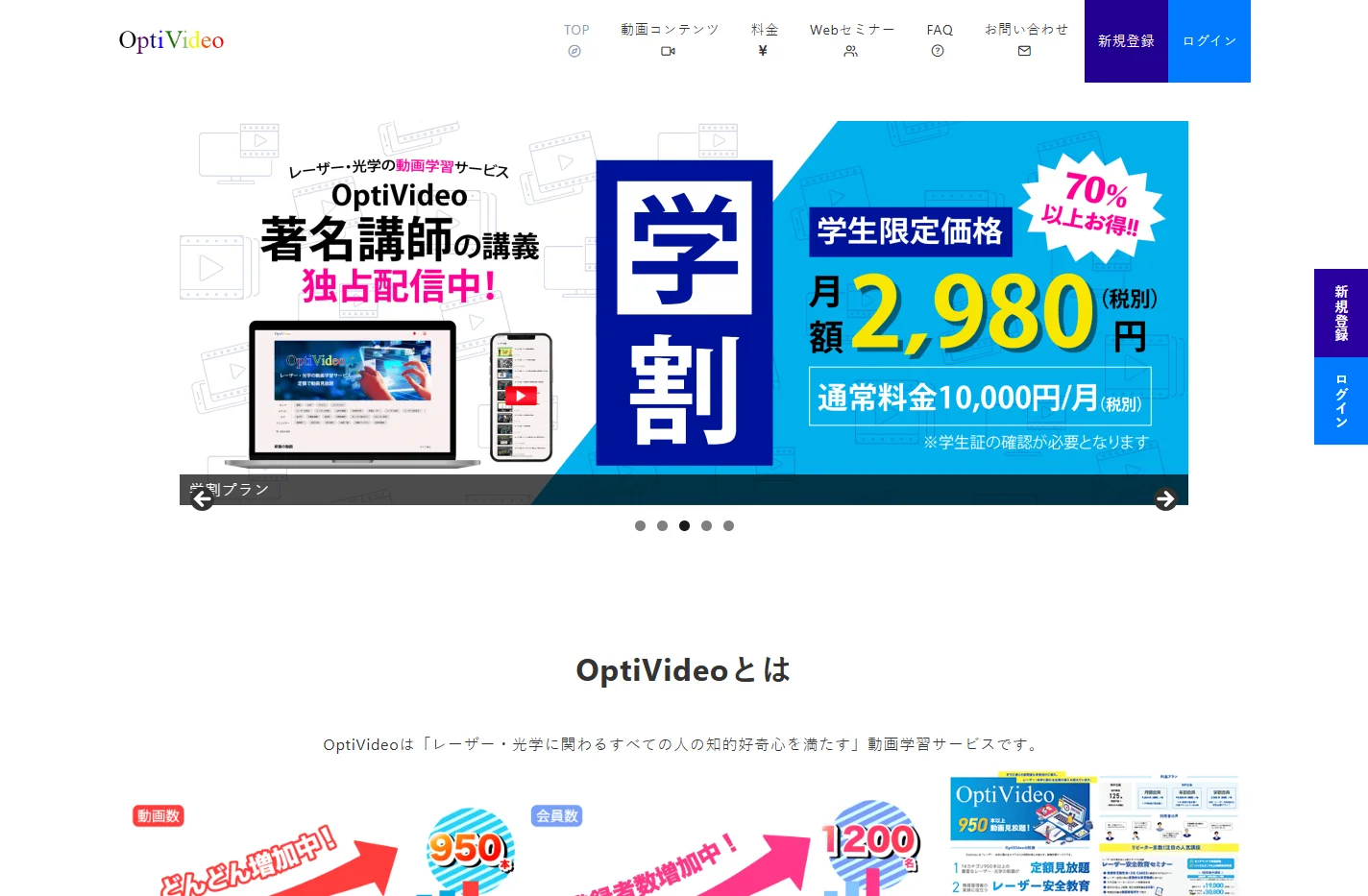 レーザー・光学の動画学習サービス | OptiVideo
