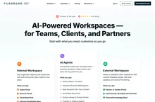 AI Powered Workspaces for internal and external collaboratio