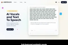 AI Vocals and Text To Speech | Uberduck