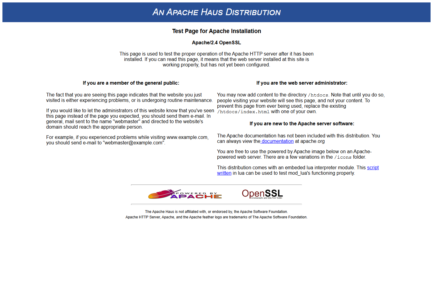 Test Page for Apache Installation