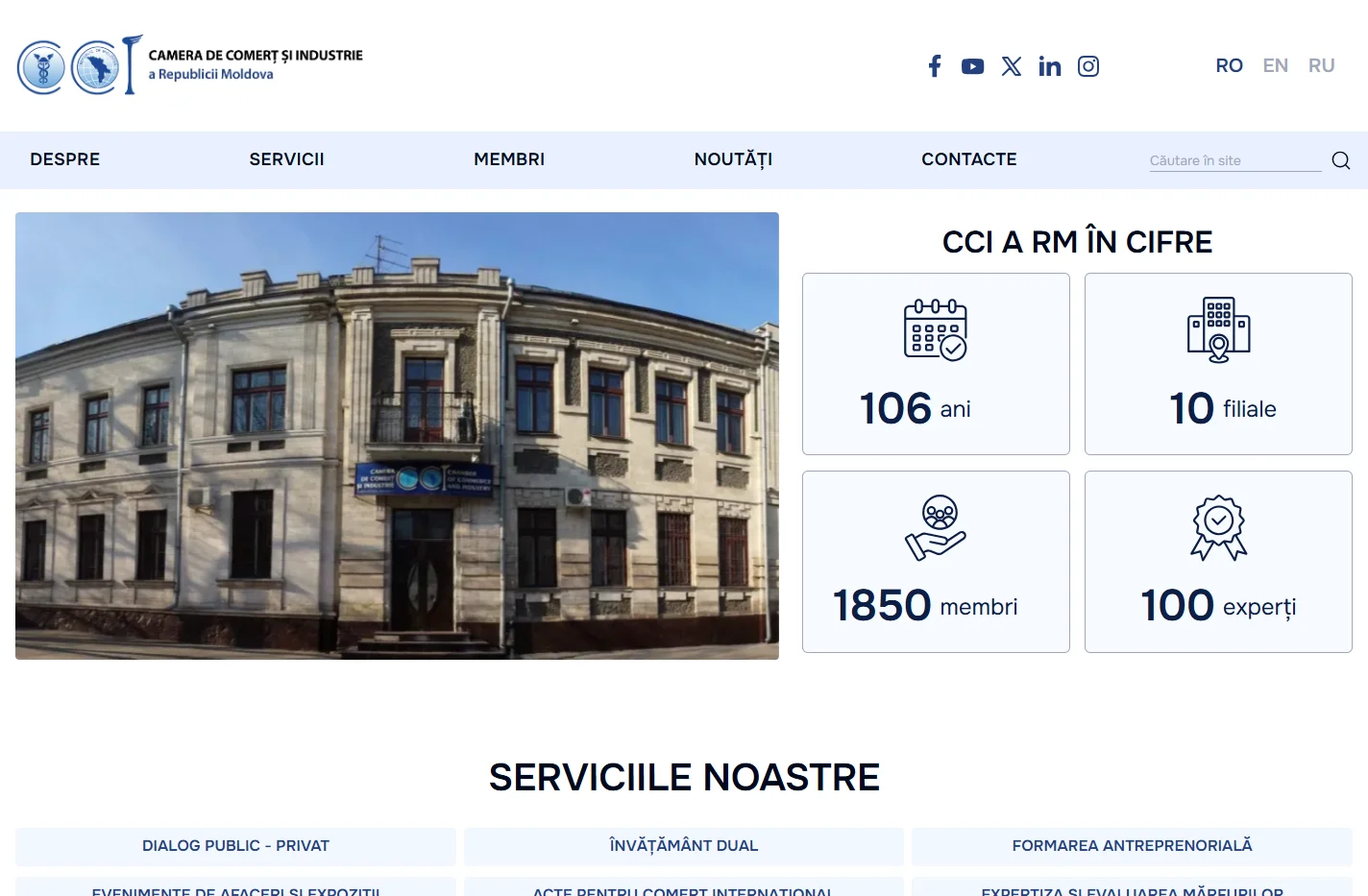 Acasa | Camera de comerț și industrie a Republicii Moldova